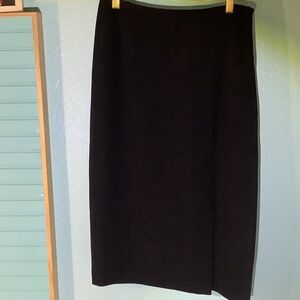Petite Sophisticate SZ 6 P Black Maxi Pencil Skirt